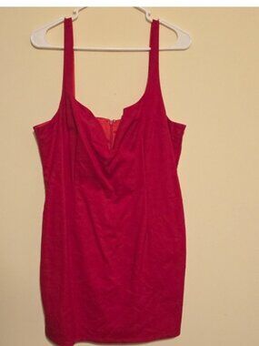 Red Sleeveless Bodycon Dress